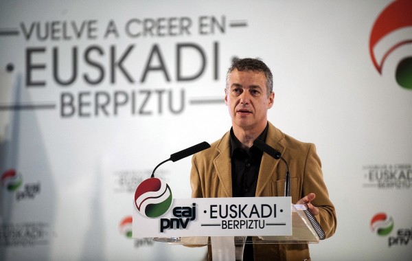 Iñigo Urkullu en la jornada sobre el Buen Gobierno. Donostia