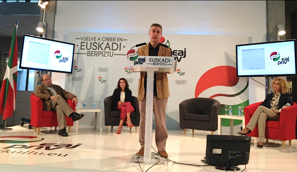 Iñigo Urkullu en la jornada sobre el Buen Gobierno. Donostia