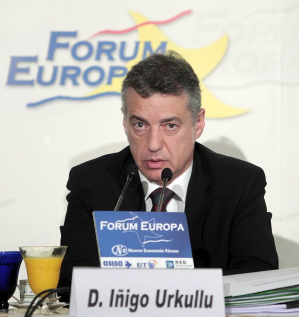 Iñigo Urkullu en Madrid en el Foro Nueva Economía
