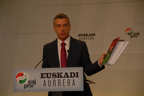 Iñigo Urkullu EAJren EBBren presidente eta lehendakarigaia 