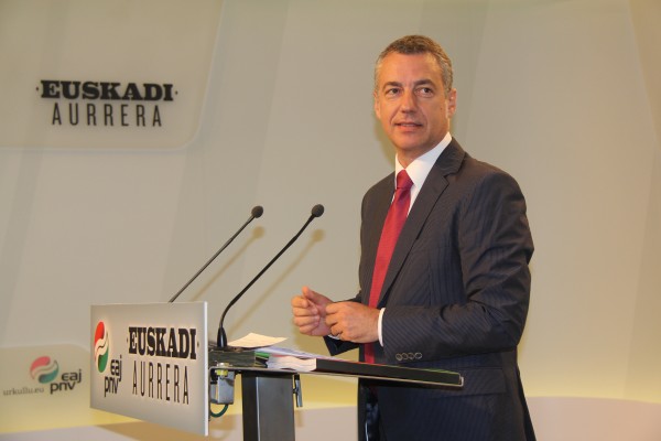 Iñigo Urkullu EAJren EBBren presidente eta lehendakarigaia 
