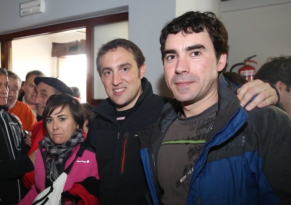 Andoni Ortuzar en Larrabetzu en la víspera de Aberri Eguna