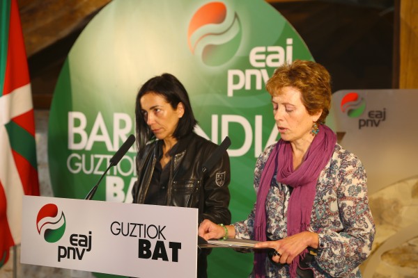 Andoni Ortuzar y Xabier Agirre en Ozaeta