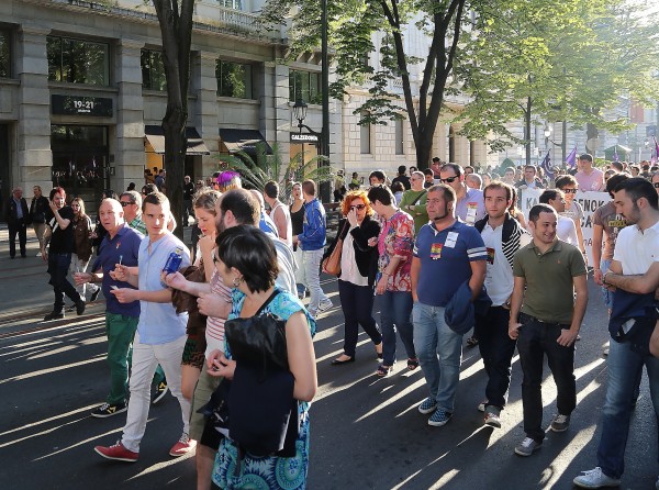 EAJ-PNVko karguak LGTB harrotasun egunean Bilboko manifestazioan