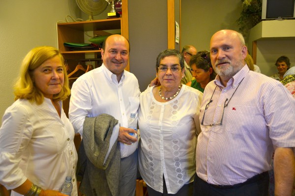 Andoni Ortuzar eta Xabier Agirre Abendañoko batzokiaren urteurrenaren ekitaldian