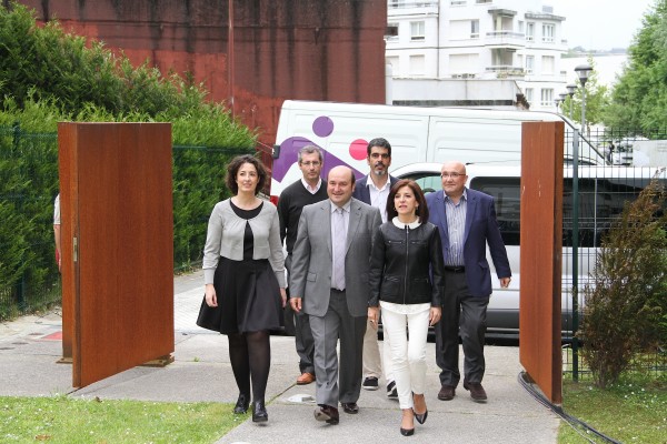 Andoni Ortuzar eta Izaskun Bilbao Euskera Europan defendatzeko ekitaldian