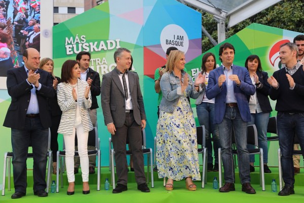 Izaskun Bilbao, Iñigo Urkullu, Andoni Ortuzar Barakaldoko ekitaldian