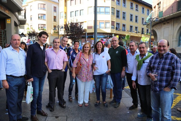 Ortuzar eta Atutxa Gernikako Azken Astelehenean egon dira Maria Uribe Gernikako alkatetzarak