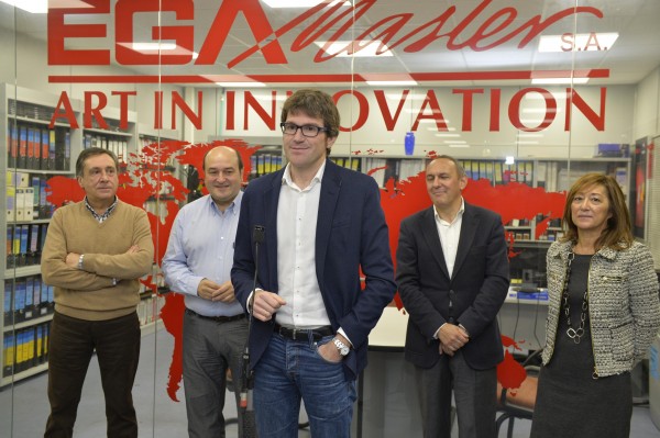 Andoni Ortuzar, Gorka Urtaran eta Ramiro Gonzalez  EGA Master enpresan