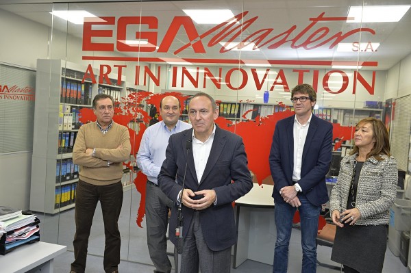 Andoni Ortuzar, Gorka Urtaran eta Ramiro Gonzalez  EGA Master enpresan