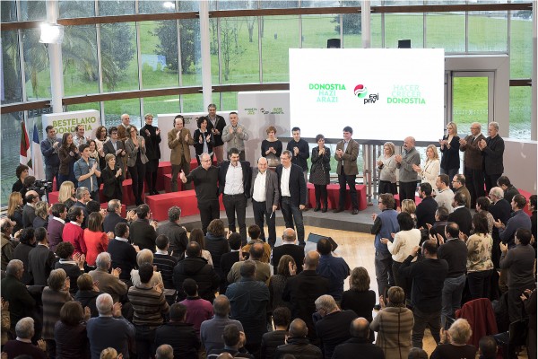 2015.ko Donostiako Udalerako hautagai-zerrenda aurkezpena Eneko Goia