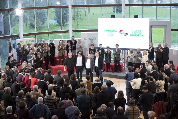 Presentación de la candidatura al ayto de Donostia 2015 Eneko Goia