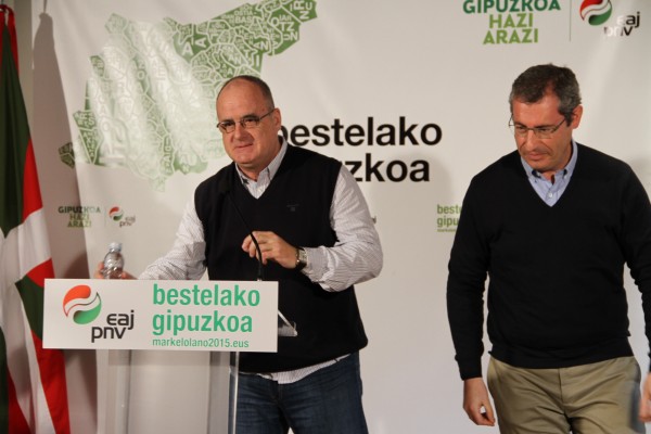Markel Olano y Joseba Egiban en Bergara