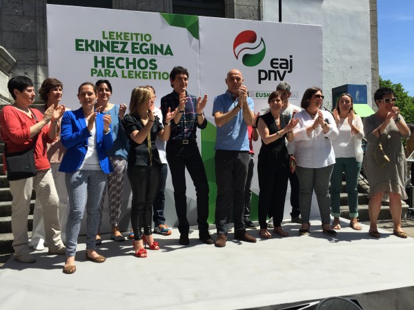 Unai Rementeria y Koldo Goitia - Mitin en Lekeitio