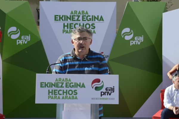 Aguraingo mitina - Iñaki Beraza, Ramiro González, Iñigo Urkullu, Andoni Ortuzar