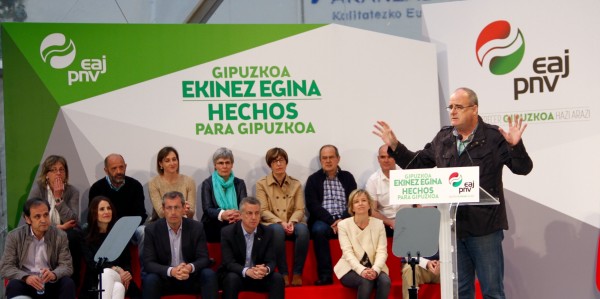 Bergarako mitina - Iñigo Urkullu, Joseba Egibar, Markel Olano,  Juanje Alberdi