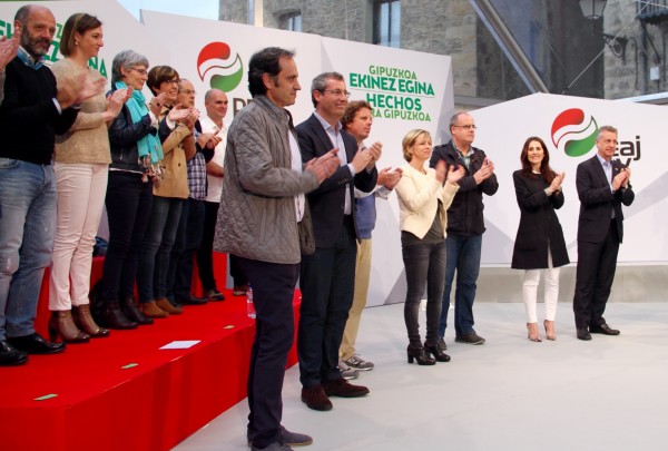 Bergarako mitina - Iñigo Urkullu, Joseba Egibar, Markel Olano,  Juanje Alberdi