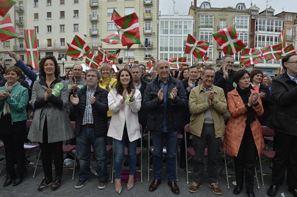 Hauteskunde mitina Gasteizen: Urtaran, Ramiro Gonzalez, Urkullu eta Ortuzar