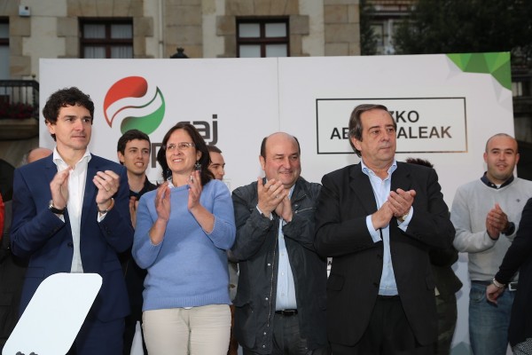 Gernika Lumoko mitina - Jose Mari Gorroño, Unai Rementeria, Andoni Ortuzar