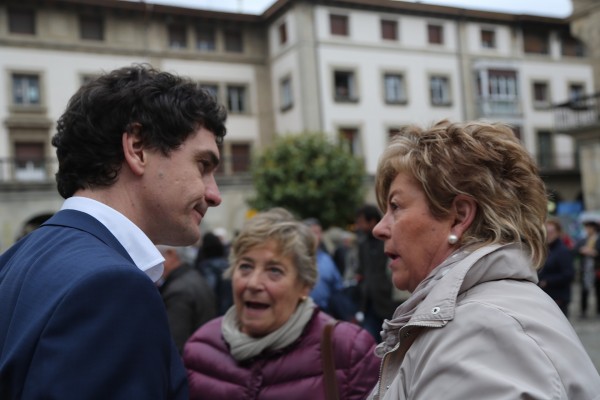 Gernika Lumoko mitina - Jose Mari Gorroño, Unai Rementeria, Andoni Ortuzar