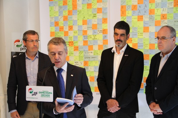 Urkullu: “Es la hora del cambio en Donostia y Gipuzkoa”