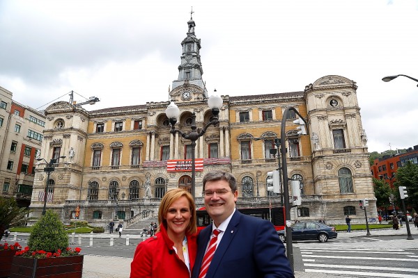 Juan Mari Aburto eta Itxaso Atutxa  Bilboko udalan