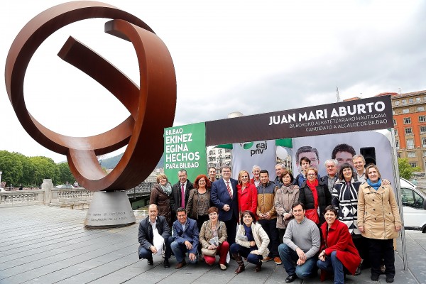 Juan Mari Aburto eta Itxaso Atutxa  Bilboko udalan