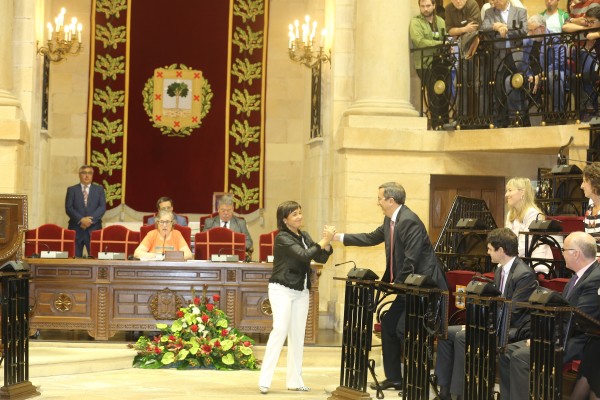 Bizkaiko Batzar Nagusiak gaur goizean eratu dira Gernikako Batzar Etxean ospatu den osoko bilkuran