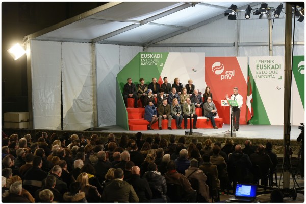 Mitin Donostia - Iñigo Urkullu, Andoni Ortuzar, Joseba Agirretxea