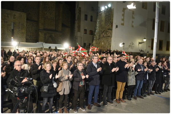 Mitin Donostia - Iñigo Urkullu, Andoni Ortuzar, Joseba Agirretxea