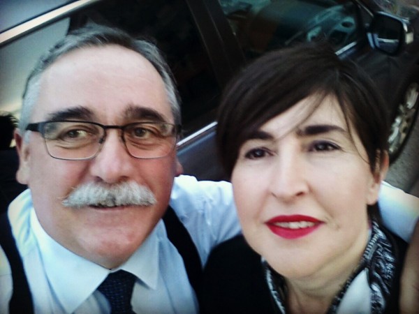 José María Cazalis #barrutik | María Dolores Etxano eta niok, salitredun hautagaiak, elegante-elegante, Azkuna Zentruko ekitalderuntz...