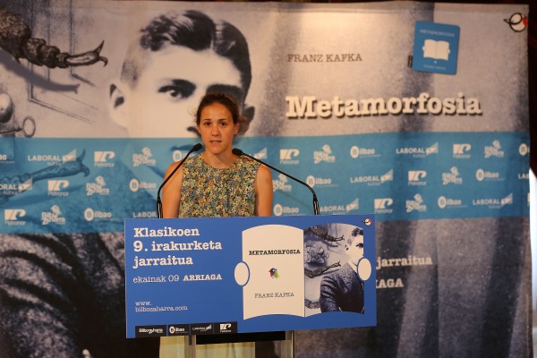 Representantes de EAJ PNV en la lectura de Metamorfosis en el Arriaga