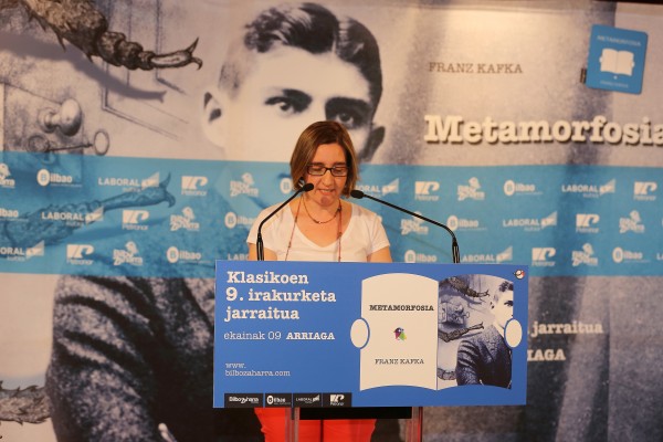 Representantes de EAJ PNV en la lectura de Metamorfosis en el Arriaga
