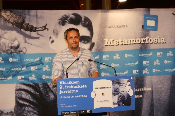 Representantes de EAJ PNV en la lectura de Metamorfosis en el Arriaga