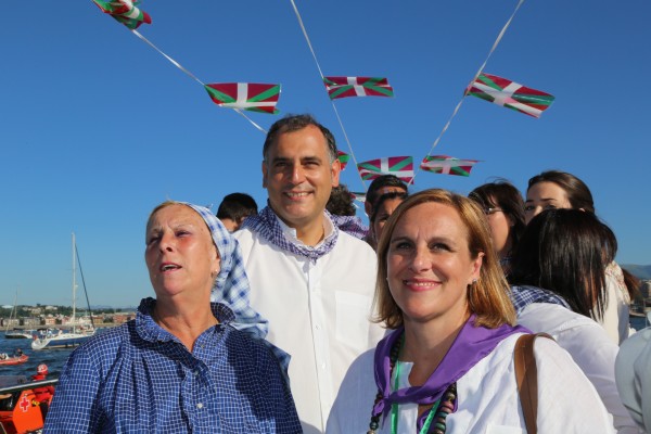 Itxaso Atutxa Santurtziko El Carmen egunean