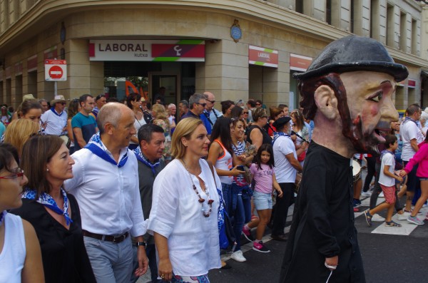 Josu Erkoreka y Itxaso Atutxa en la Aste Nagusia de Bilbao