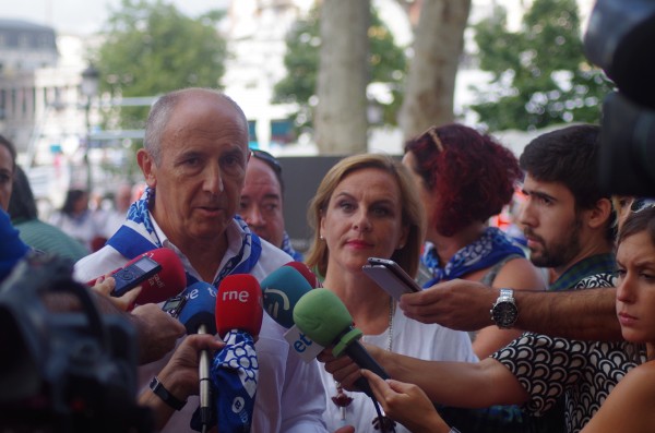 Josu Erkoreka e Itxaso Atutxa en El Arenal de Bilbao