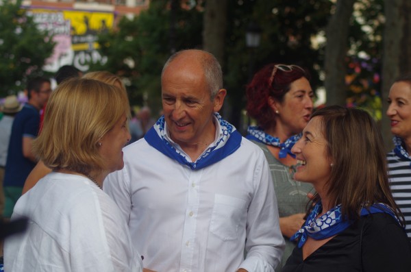 Itxaso Atutxa, Josu Erkoreka y Josune Gorospe en El Arenal de Bilbao