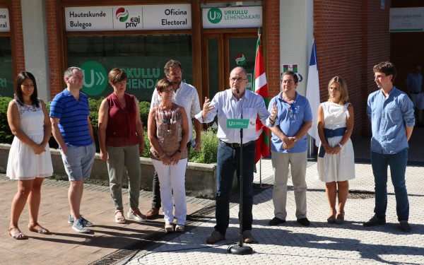 Oficina electoral en Intxaurrondo