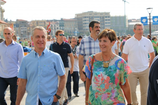 Iñigo Urkullu Donostiako estropadetan - 2016