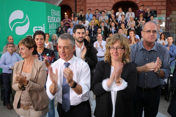 Urkullu, Egibar en Eibar. Mitin
