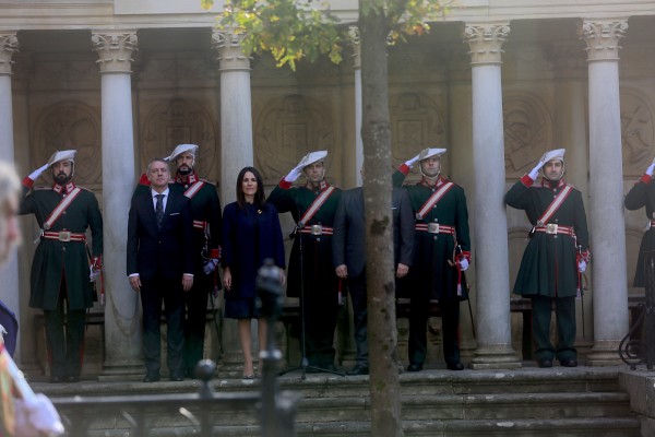 El Lehendakari Iñigo Urkullu jura su cargo ante el árbol de Gernika