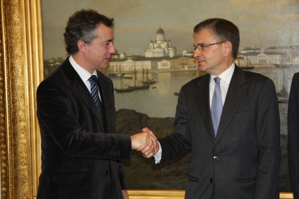 Iñigo Urkullu y Jussi Pajunene, Alcalde de Helsinki
