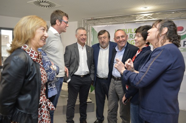 Iñigo Urkullu, Ramiro González, Gorka Urtaran. Reunión de cargos públicos alaveses de EAJ-PNV
