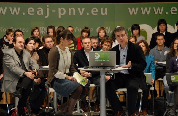 www.eaj-pnv.eu orrialdearen parte hartze gailuen aurkezpena