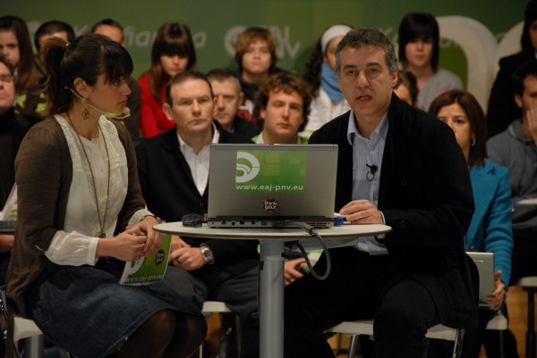 www.eaj-pnv.eu orrialdearen parte hartze gailuen aurkezpena