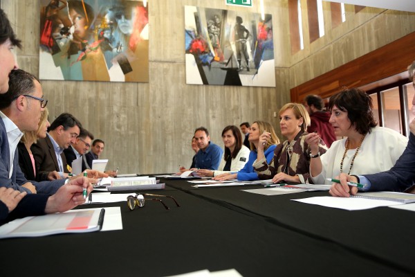 Aitor Esteban. Encuentro con alcaldes y alcaldesas de Ezkerraldea Meatzaldea . Ortuella