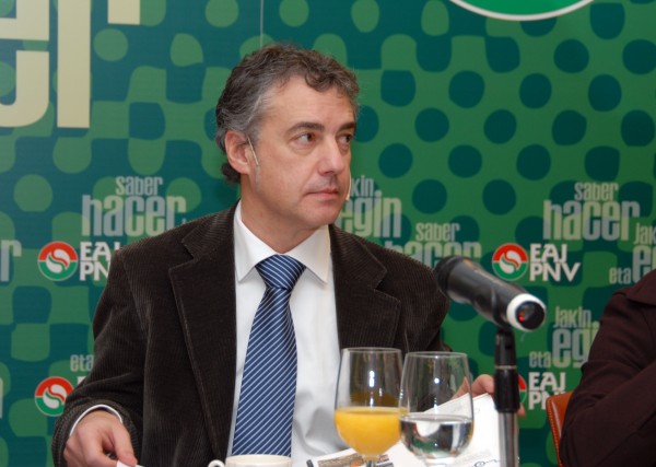 Iñigo Urkullu en un momento de la presentación 