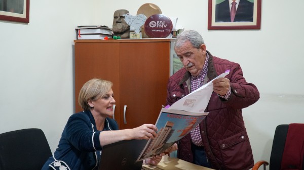 Mitina Benidorm. Aitor Esteban, Itxaso Atutxa.