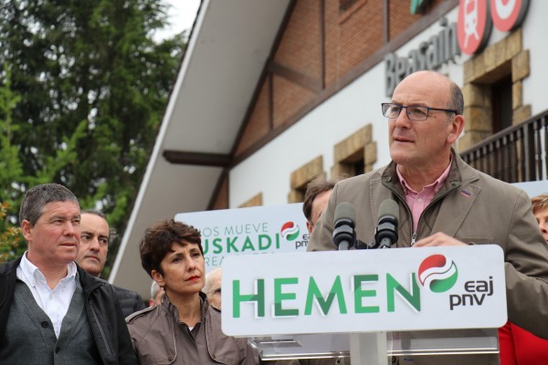 Trenbide azpiegiturei buruzko ekitaldi sektoriala. Joseba Agirretxea, Maribel Vaquero. Beasain
